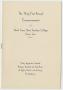 Pamphlet: [Revised Commencement Program for the North Texas State Teachers Coll…