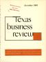 Primary view of Texas Business Review, Volume 43, Issue 12, December 1969