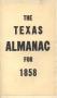 Book: The Texas Almanac for 1858
