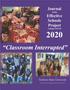 Journal/Magazine/Newsletter: Journal of the Effective Schools Project, Volume 27, 2020