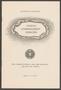 Pamphlet: [Graduation Program: Agricultural and Mechanical College of Texas, 19…