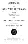 Legislative Document: Journal of the Senate of Texas being the Third Called Session of the …