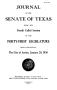 Legislative Document: Journal of the Senate of Texas being the Fourth Called Session of the…