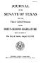 Legislative Document: Journal of the Senate of Texas being the Third Called Session of the …