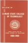 Primary view of Catalog of Lamar State College of Technology School of Vocations, 1968-1969