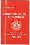Primary view of Catalog of Lamar State College of Technology School of Vocations, 1969-1970