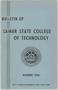 Book: Catalog of Lamar State College of Technology, 1957-1958