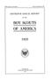 Report: Annual Report of the Boy Scouts of America: 1925