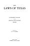Book: The Laws of Texas, 1923-1925 [Volume 22]