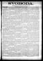 Newspaper: Svoboda. (La Grange, Tex.), Vol. 22, No. 86, Ed. 1 Friday, November 1…