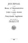 Legislative Document: Journal of the House of Representatives of the Third Session of the F…