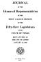Legislative Document: Journal of the House of Representatives of the First Called Session o…