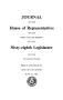 Legislative Document: Journal of the House of Representatives of the Sixty-Eighth Legislatu…