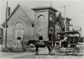 Photograph: [A Buggy in Front of Presbyterian Church]