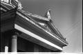 Photograph: [Pediment on the Second Building of the First Presbyterian Church]