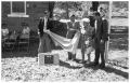 Photograph: [Dedication of the "Little Rock Schoolhouse" Museum:  A Marker is Unv…