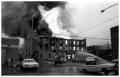 Photograph: [The Damron Hotel Fire, 6 of 21:   Bystanders Observing the Fire]