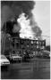 Photograph: [The Damron Hotel Fire, 4 of 21, Fire Inside the Structure]