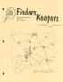 Journal/Magazine/Newsletter: Finders Keepers, Volume 6, Numbers 3 and 4, Fall 1989