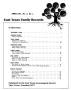 Primary view of East Texas Family Records, Volume 10, Number 2, Summer 1986