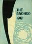 Primary view of The Bronco, Yearbook of Hardin-Simmons University, 1961