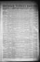 Newspaper: The Daily Banner. (Brenham, Tex.), Vol. 13, No. 32, Ed. 1 Friday, Aug…