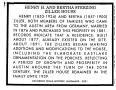 Text: [Historic Marker Application: Henry H. and Bertha Sterzing Ziller Hou…