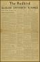 Newspaper: The Redbird (Beaumont, Tex.), Vol. 2, No. 3, Ed. 1 Friday, October 10…