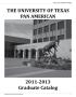 Book: Catalog of the University of Texas--Pan American: 2011-2013, Graduate