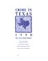 Report: Crime in Texas: 1998