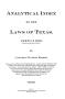 Book: Analytical index to the laws of Texas, 1823-1905 (both dates inclusiv…