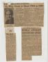 Primary view of [Newspaper clippings discussing Dr. May Owen as head of the Texas Medical Association]