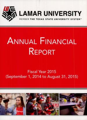 Primary view of object titled 'Lamar University Annual Financial Report: 2015'.
