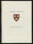 Primary view of [Commencement Program for Harvard University, June 16, 1977]