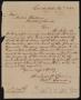 Letter: [Letter from Mirabeau Lamar to Alcalde Martinez, November 12, 1846]