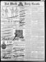 Primary view of Fort Worth Daily Gazette. (Fort Worth, Tex.), Vol. 15, No. 14, Ed. 1, Tuesday, October 28, 1890