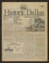 Journal/Magazine/Newsletter: Historic Dallas, Volume 11, Number 5, October-November 1987