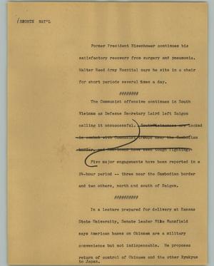 Primary view of object titled '[News Script: Shorts Nat'l]'.