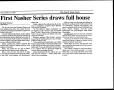 Clipping: First Nasher Series draws full house