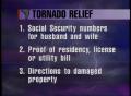 Primary view of [News Clip: Relief center]