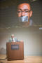 Primary view of [James Mueller, Ph.D. speaking at a podium during the "First Amendment: Under Siege?" panel]