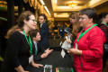 Photograph: [Julia Flynn Siler speaking with conference attendee]