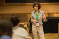 Primary view of [Melissa Schultz speaking to group at Mayborn Literary Nonfiction Conference]