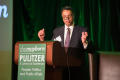 Photograph: [Neil Foote announces award winners at Literary Lights Dinner]