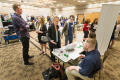 Photograph: [People engaging with one another at Career Fair]