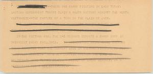 Primary view of object titled '[News Script: Vietnam fighting]'.
