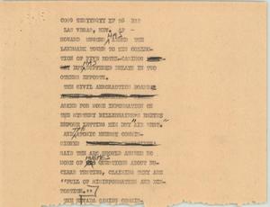 Primary view of object titled '[News Script: Hughes]'.