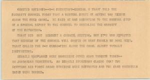 Primary view of object titled '[News Script: Suez Canal]'.