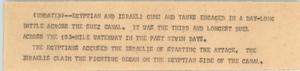 Primary view of object titled '[News Script: Suez canal battle]'.
