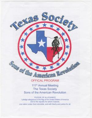 Primary view of object titled 'Annual Meeting of the Texas Society, Sons of the American Revolution, 2006'.